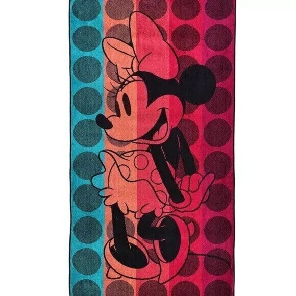 Minnie Mouse Oversized Beach Towel 36" x 72"  Cotton - Picture 2 of 4